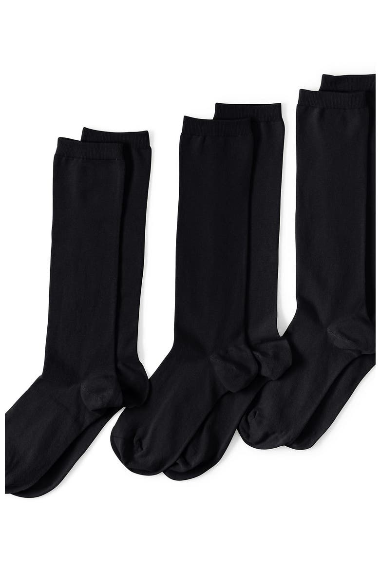 3-Pack Everyday Basic Trouser Socks, Main, color, Black