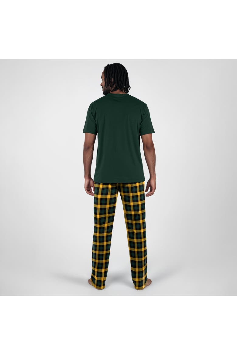 Men's Concepts Sport Hunter Green Green Bay Packers Highland Sleep Set, Alternate, color, Hunter Green