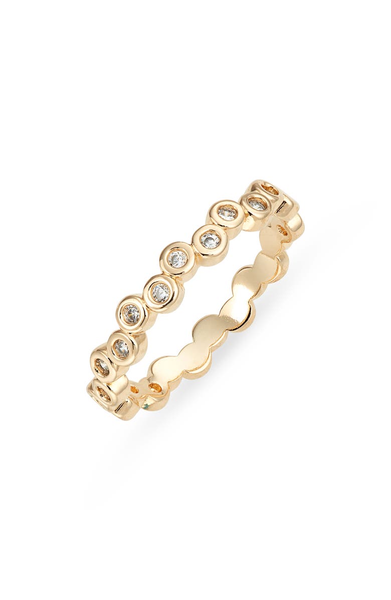 Child of Wild Celine Cubic Zirconia Ring, Main, color, Gold