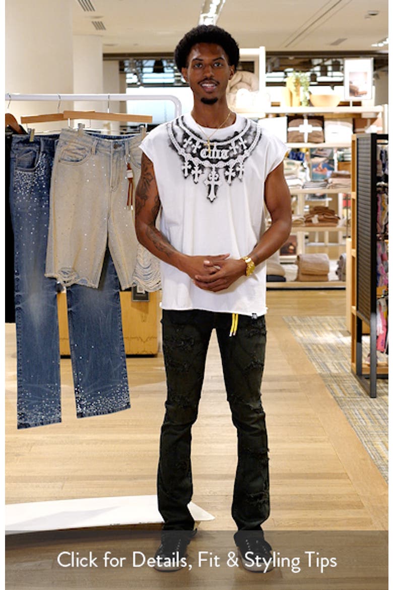 Stencil Cap Sleeve Cotton T-Shirt video