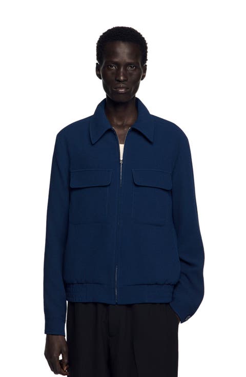 Textured Zip-up Jacket