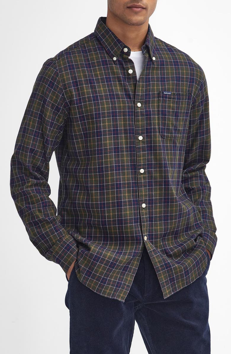 Barbour Lanark Button-Down Shirt, Main, color, 