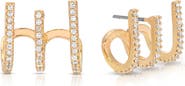 Ettika Crystal Ear Wrap Stud Earrings