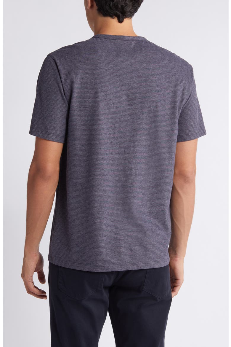 Mini Stripe Henley, Alternate, color, COASTAL/ LIGHT BLACK