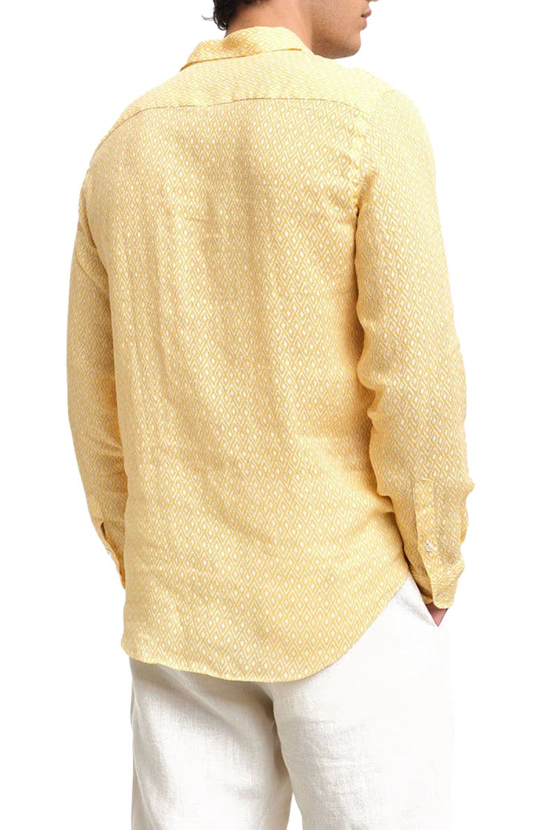 Peninsula Swimwear Grecale Linen Shirt, Alternate, color, Multicolor