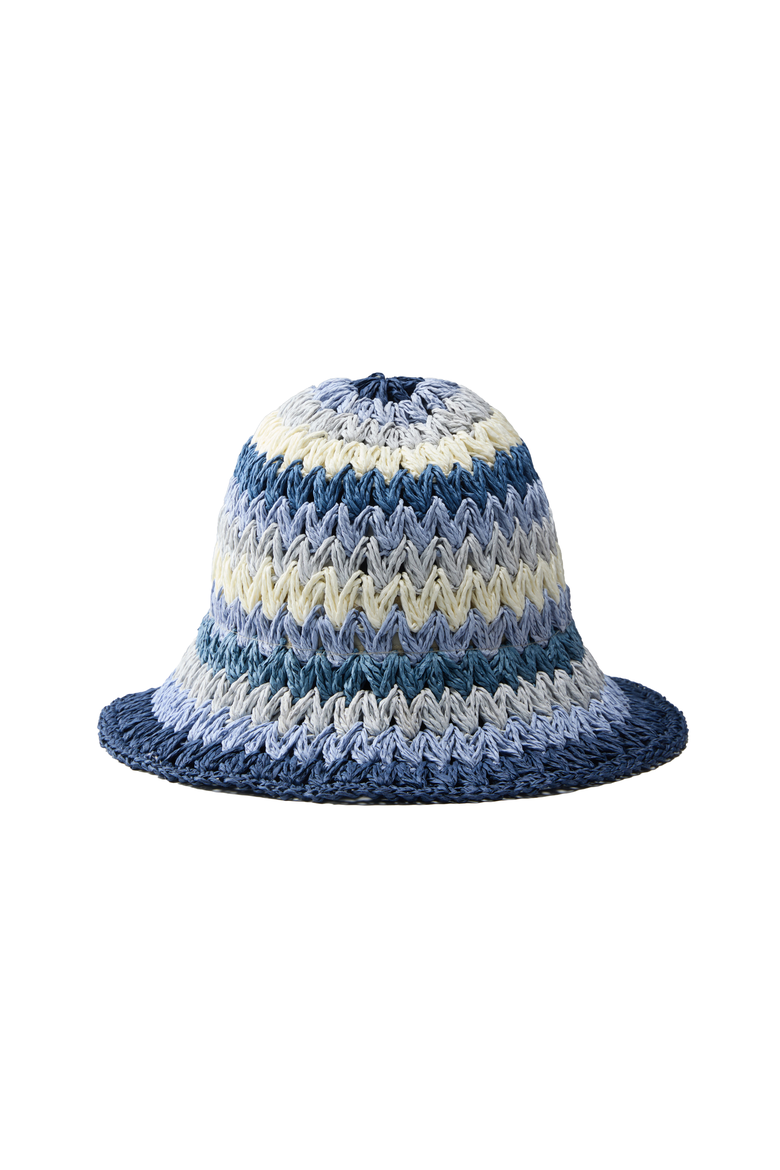 Packable Straw Hat, Main, color, Capri