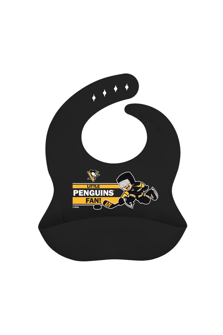 Pittsburgh Penguins - NHL Silicone Bib, Main, color, Black