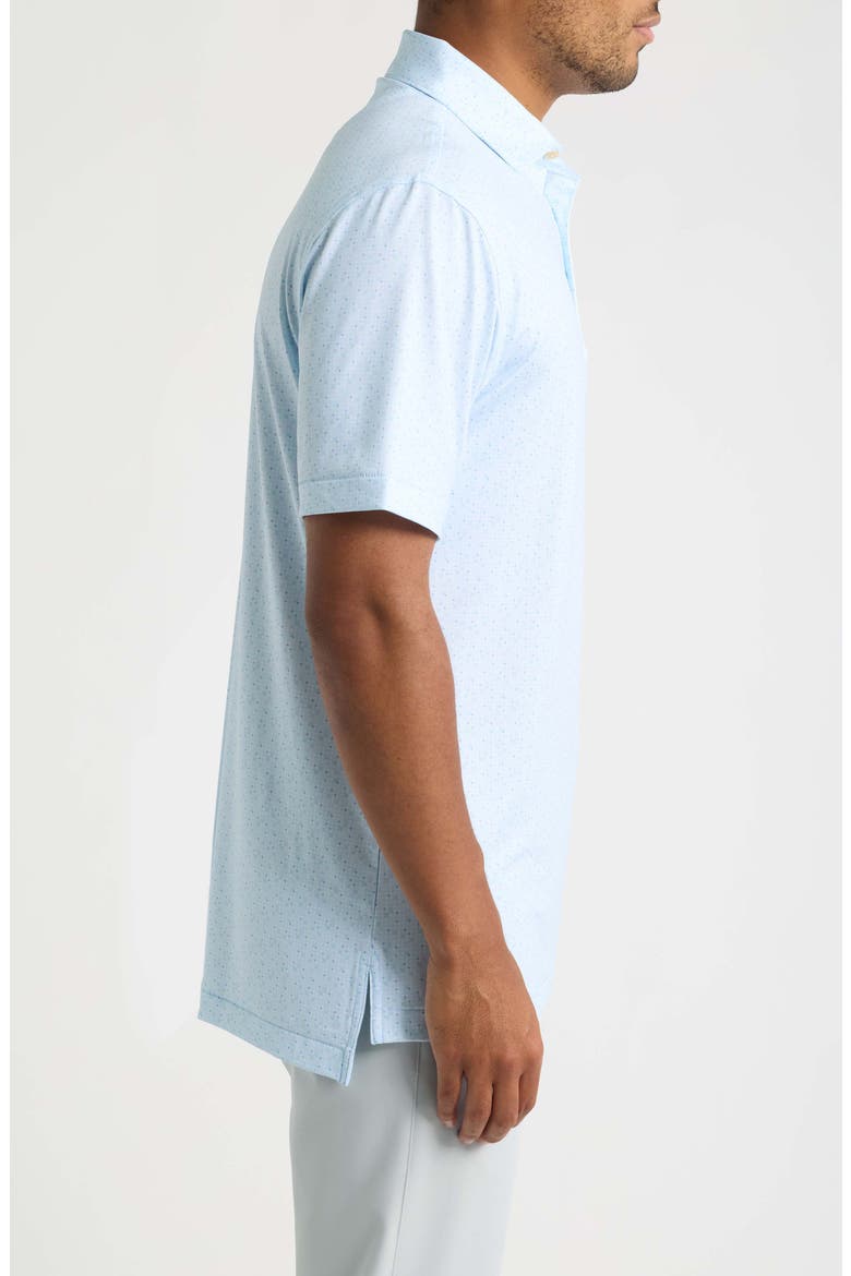 Rivington Microprint Summer Comfort Performance Jersey Polo, Alternate, color, PALE BLUE