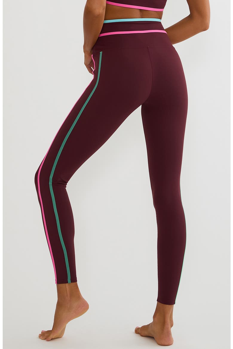 Solara High Waist Colorblock Leggings, Alternate, color, RASPBERRY BLOOM COLORBLOCK