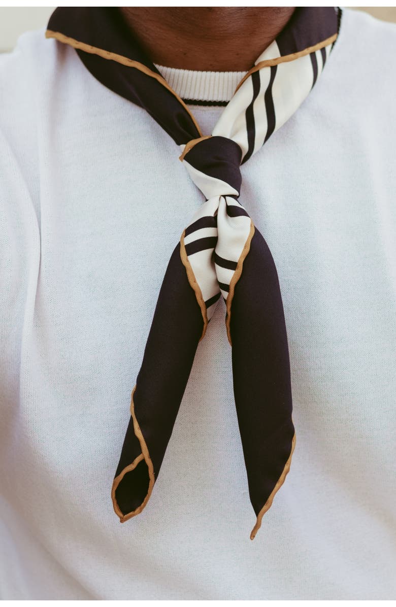 Elizabetta Lazio - Hand Rolled Silk Neckerchief for Men, Main, color, 