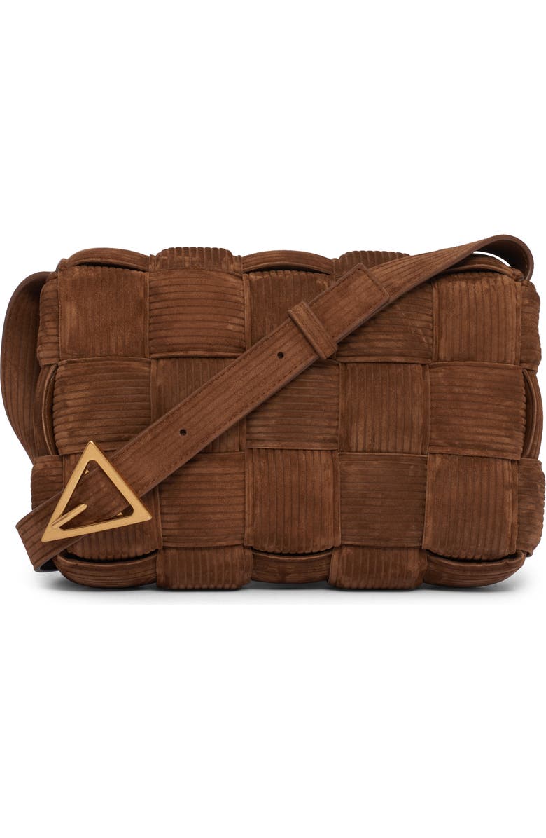 Bottega Veneta Cassette Suede Corduroy Crossbody Bag, Alternate, color,