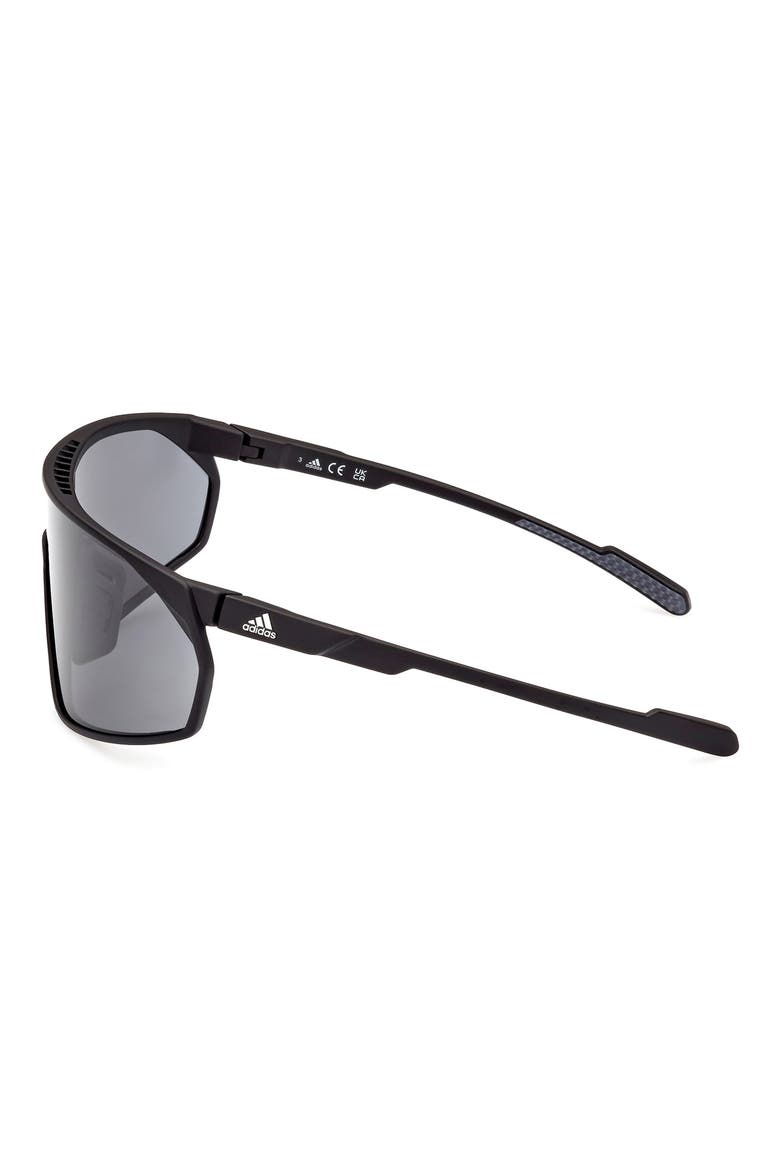 00mm Shield Sunglasses, Alternate, color, MATTE BLACK / SMOKE