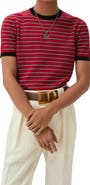 Versace Greca Stripe Jacquard T-Shirt