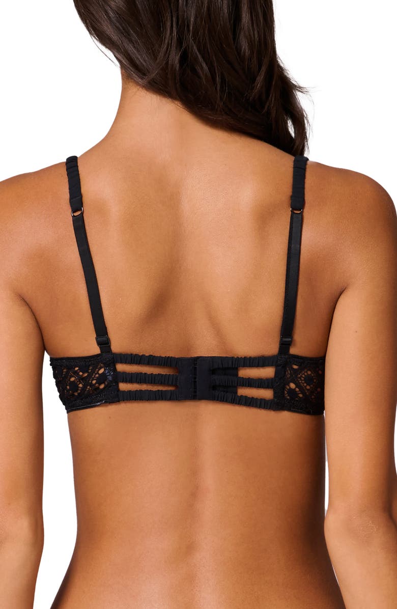Simone Perele Apolline Underwire Demi Bra, Alternate, color, Black