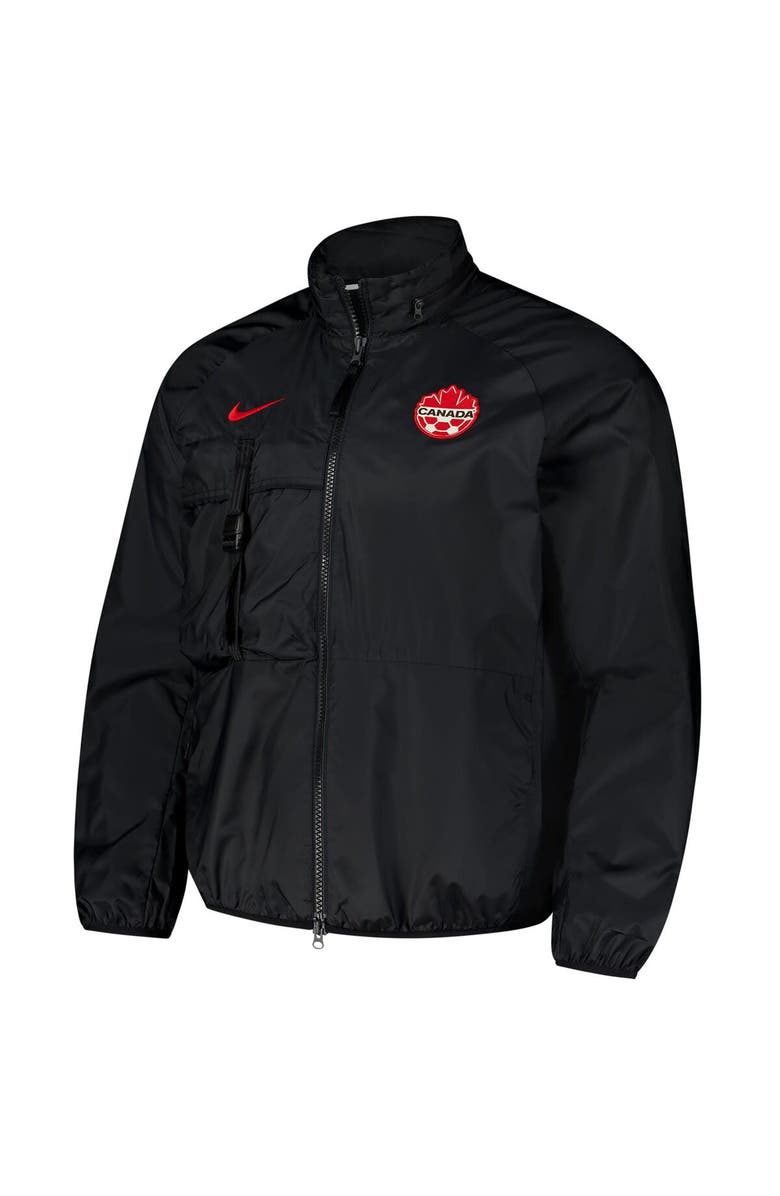 Nike Men's Nike  Black Canada Soccer 2024 Halo Anthem Full-Zip Jacket, Alternate, color, Black