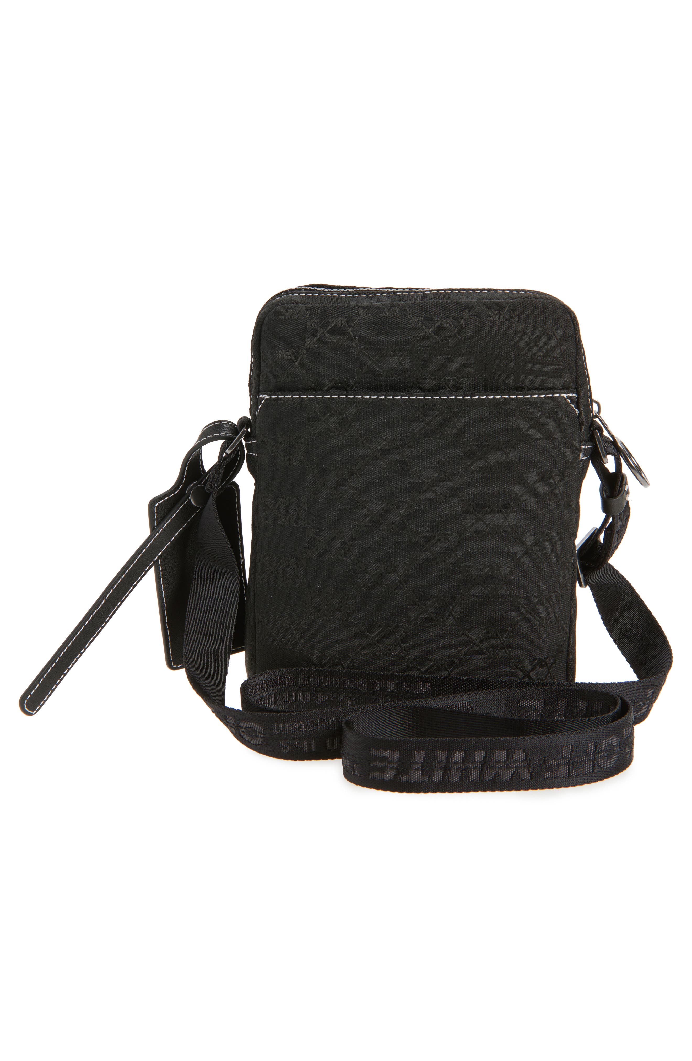 Off-White North/South Flight Multi Pocket Crossbody Bag, Alternate, color, Black