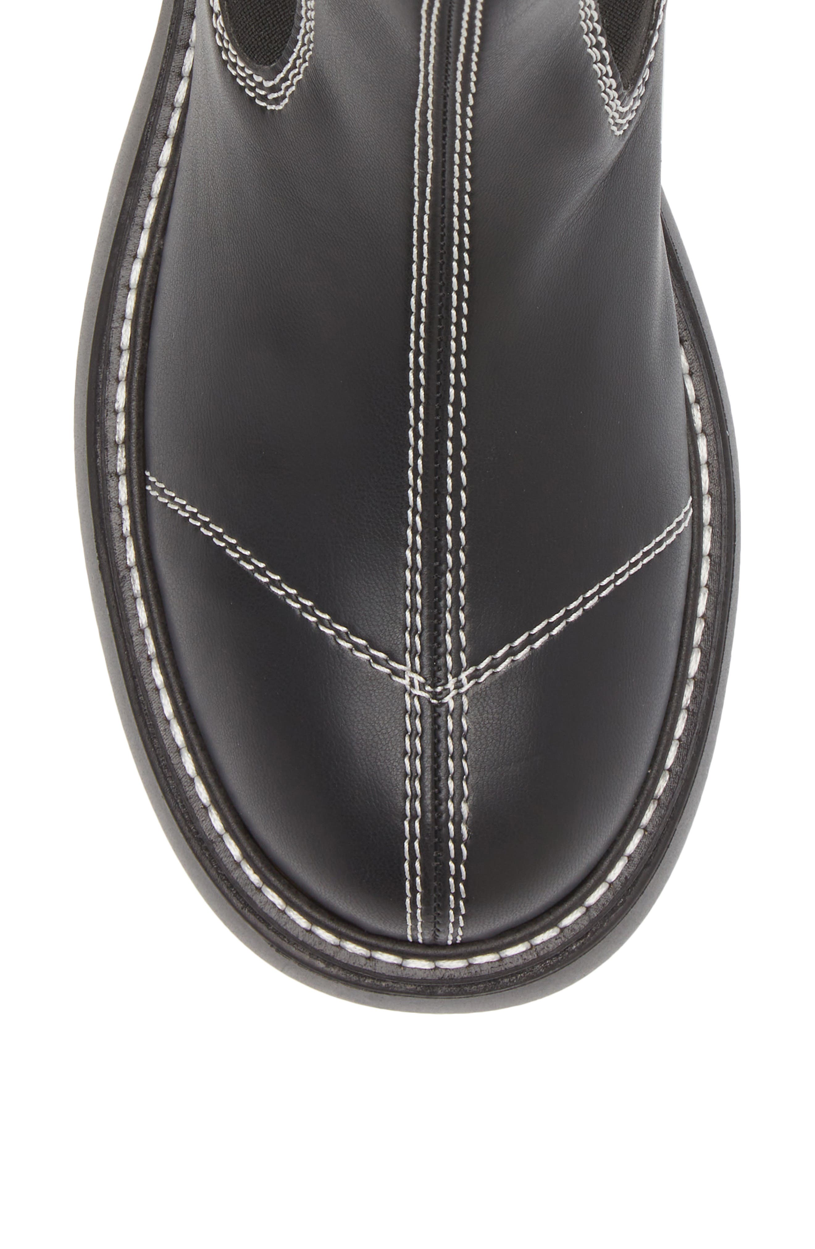 Ganni Everday Chelsea Boot, Alternate, color, Black