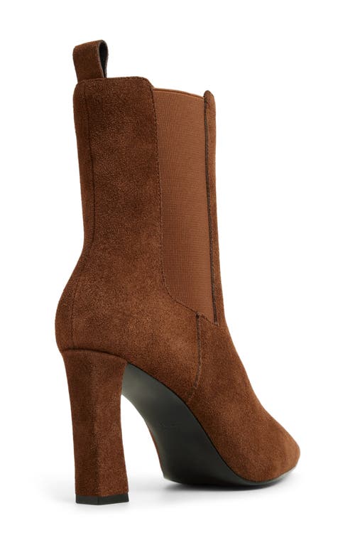 Aldo Liora Pointed Toe Dress Booties In Brown