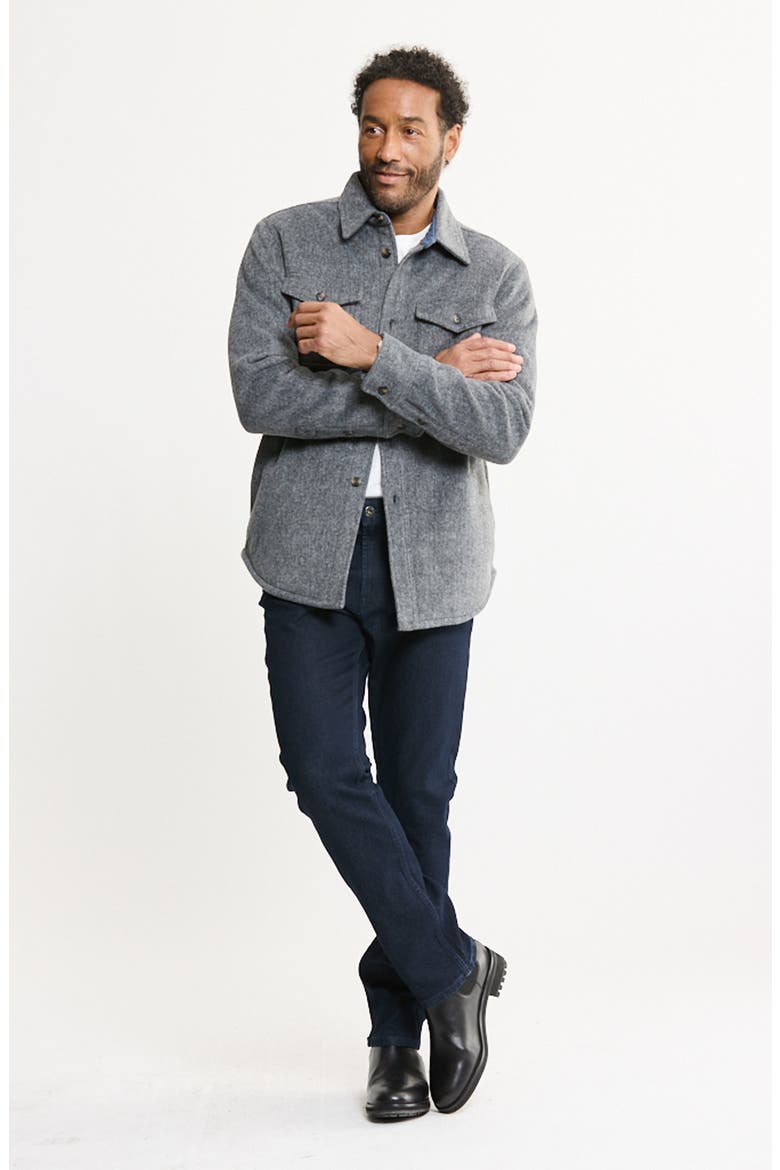 Quilt Lined Shirt Jacket, Alternate, color, CHARCOAL
