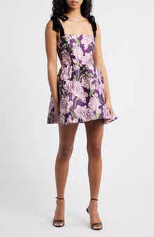 Lucy Paris Natalie Brocade Cocktail Minidress