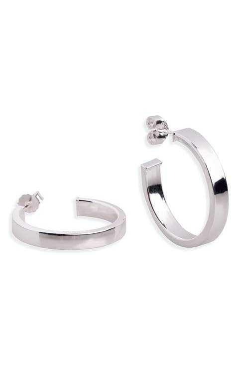 Polished Hoop Earrings