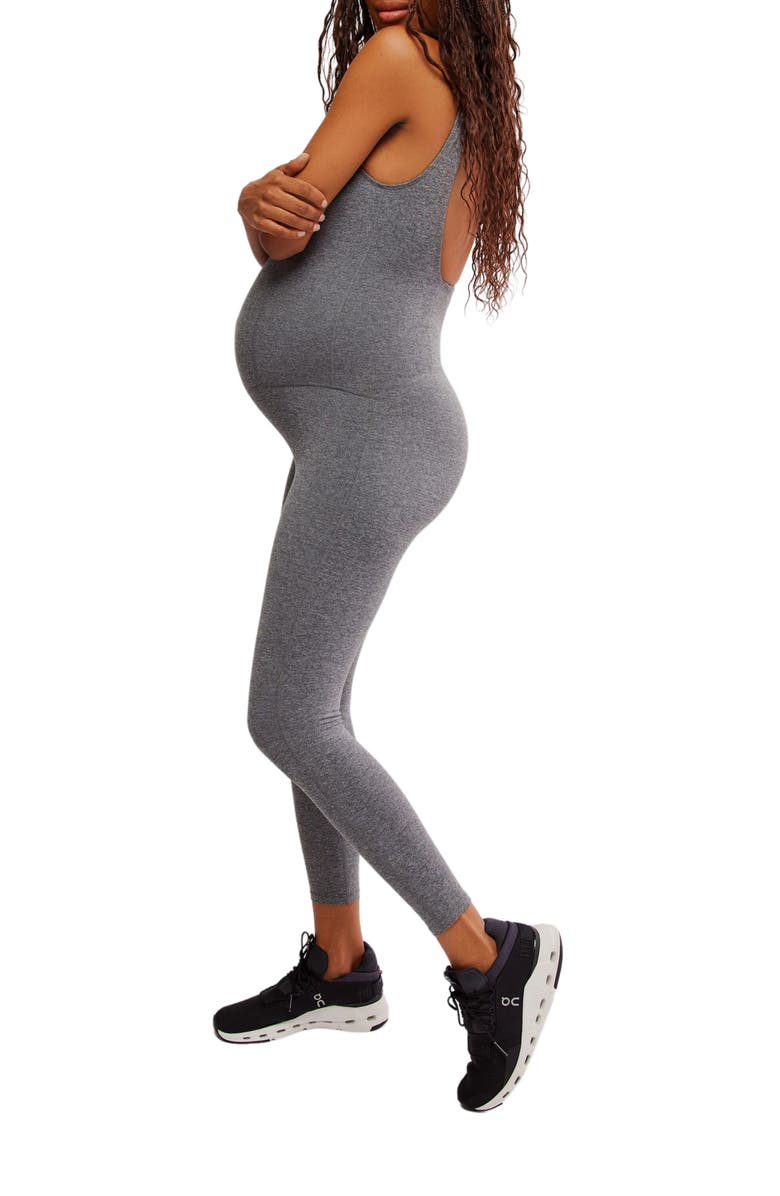 Free People FP Movement x Hatch Jumpsuit, Alternate, color, Black Heather