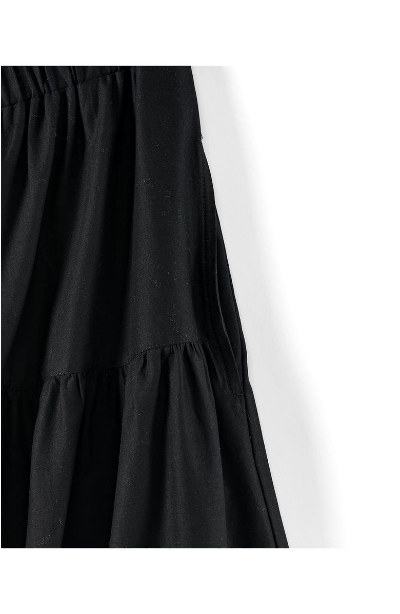 Lands' End Tiered Cotton Poplin Eyelet Maxi Dress, Alternate, color, Eyelet/Black