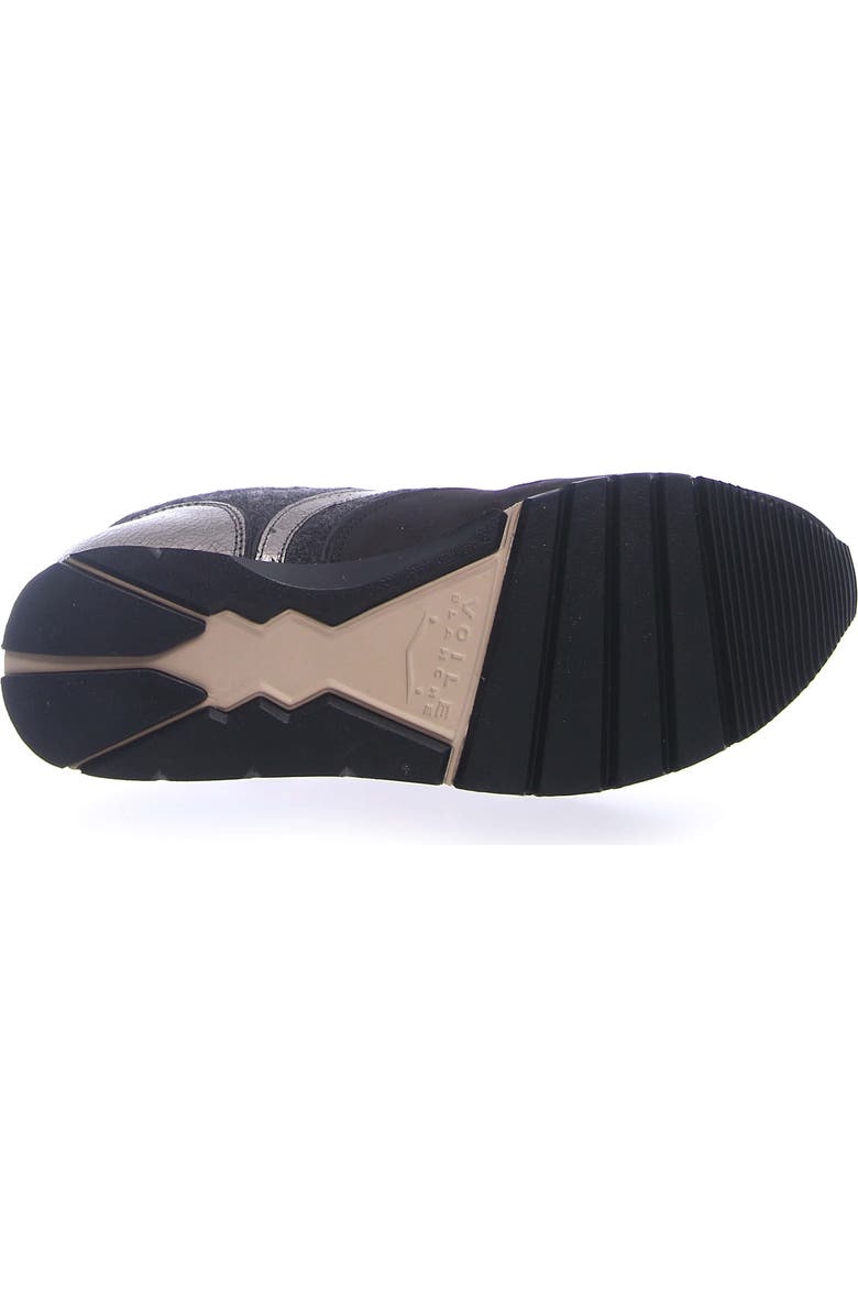 Voile Blanche Julia Genuine Shearling Jogger Sneaker, Alternate, color, Black Anthracite