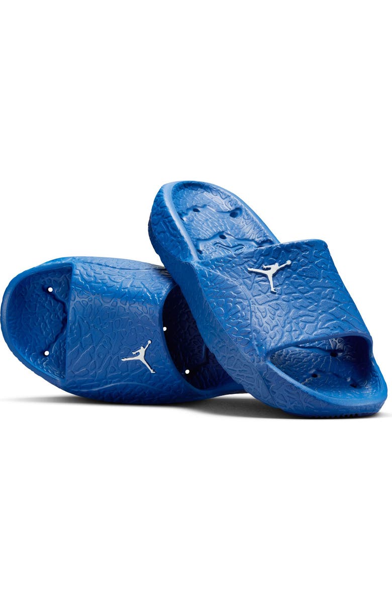 Jordan Franchise Shower Slide, Alternate, color, Blue/ White