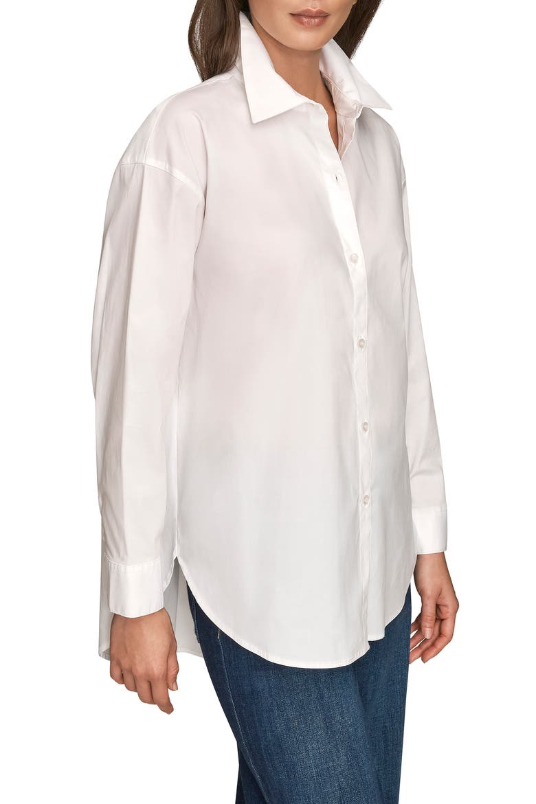 Long Sleeve Button-Up Shirt, Alternate, color, WHITE