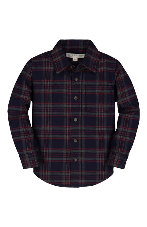 Boys' Organic Flannel Shirt, Kids