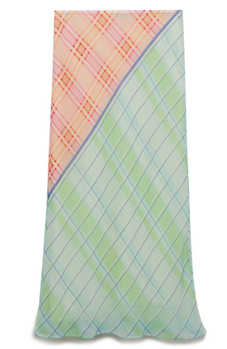 MANGO Plaid Pull-On Midi Skirt, Alternate, color,