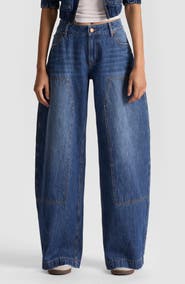 Alice + Olivia Andie Carpenter Barrel Leg Jeans