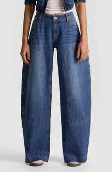 Alice + Olivia Andie Carpenter Barrel Leg Jeans