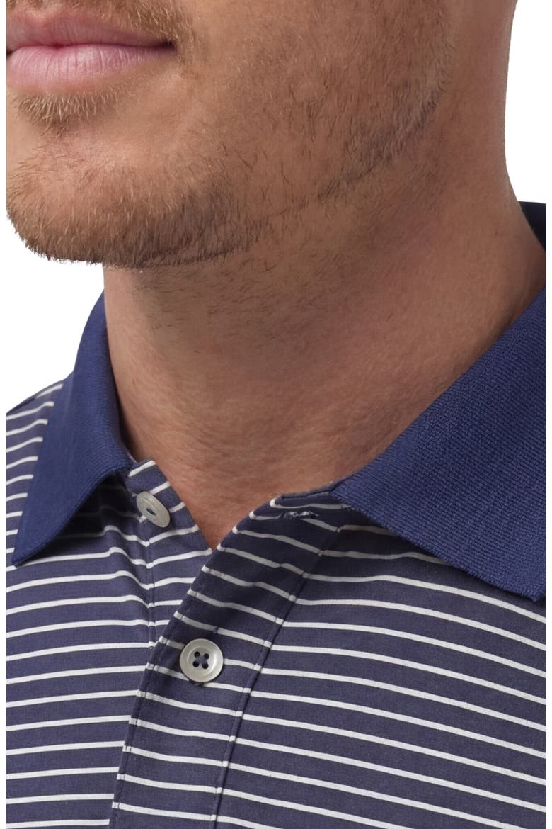 Sawyer Trim Fit Performance Golf Polo, Alternate, color, NAVY WHITE STRIPE