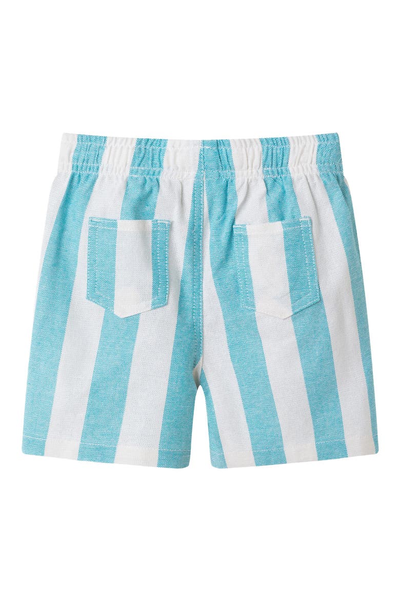 Oxford Cotton Button-Up Shirt & Shorts, Alternate, color, GREEN