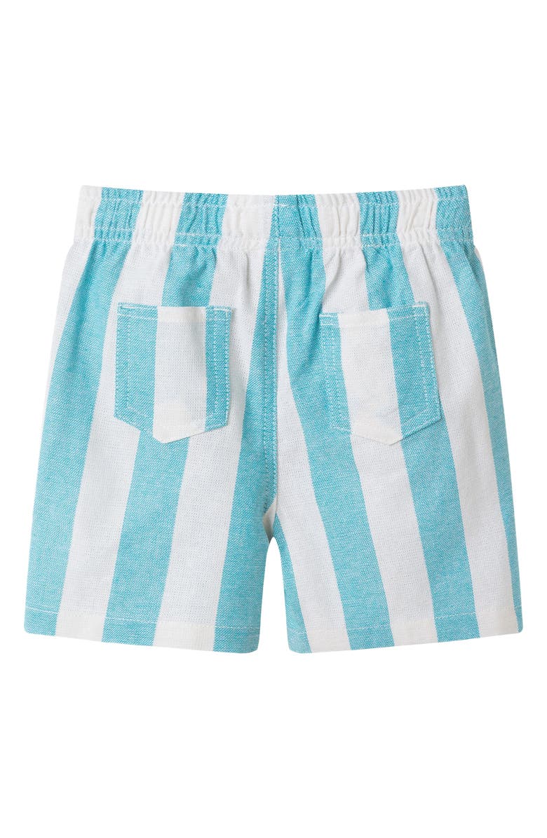 Andy & Evan Oxford Cotton Button-Up Shirt & Shorts, Alternate, color, Green