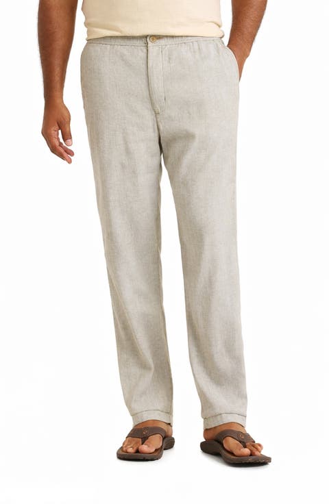 Beach Coast Stretch Linen & Cotton Pants (Big & Tall)