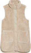 Zella Longline Faux Shearling Vest