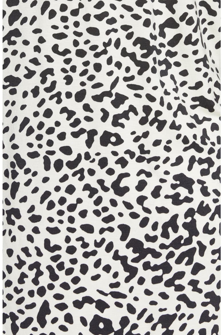 Long Sleeve Print Pajamas, Alternate, color, IVORY DOVE LEOPARD