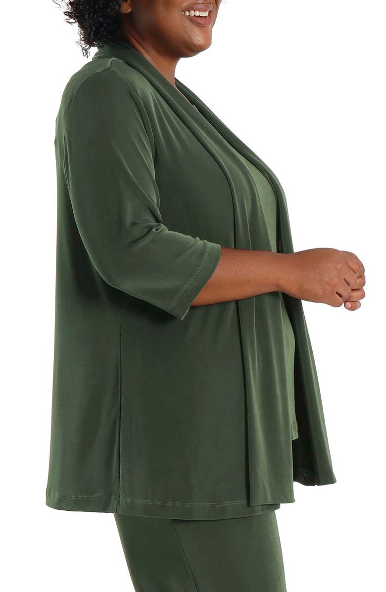 Vikki Vi Stretch Knit Open Front Jacket, Alternate, color, 