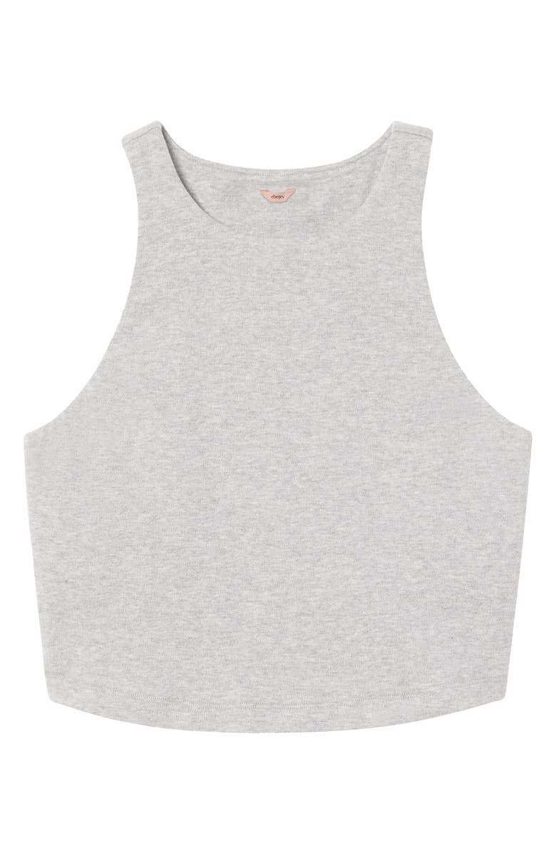 Eberjey Luxe Crop High Neck Tank, Alternate, color, 