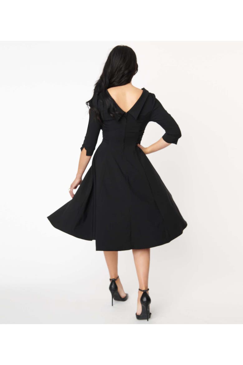 Nicola Swing Dress, Alternate, color, Black Accent