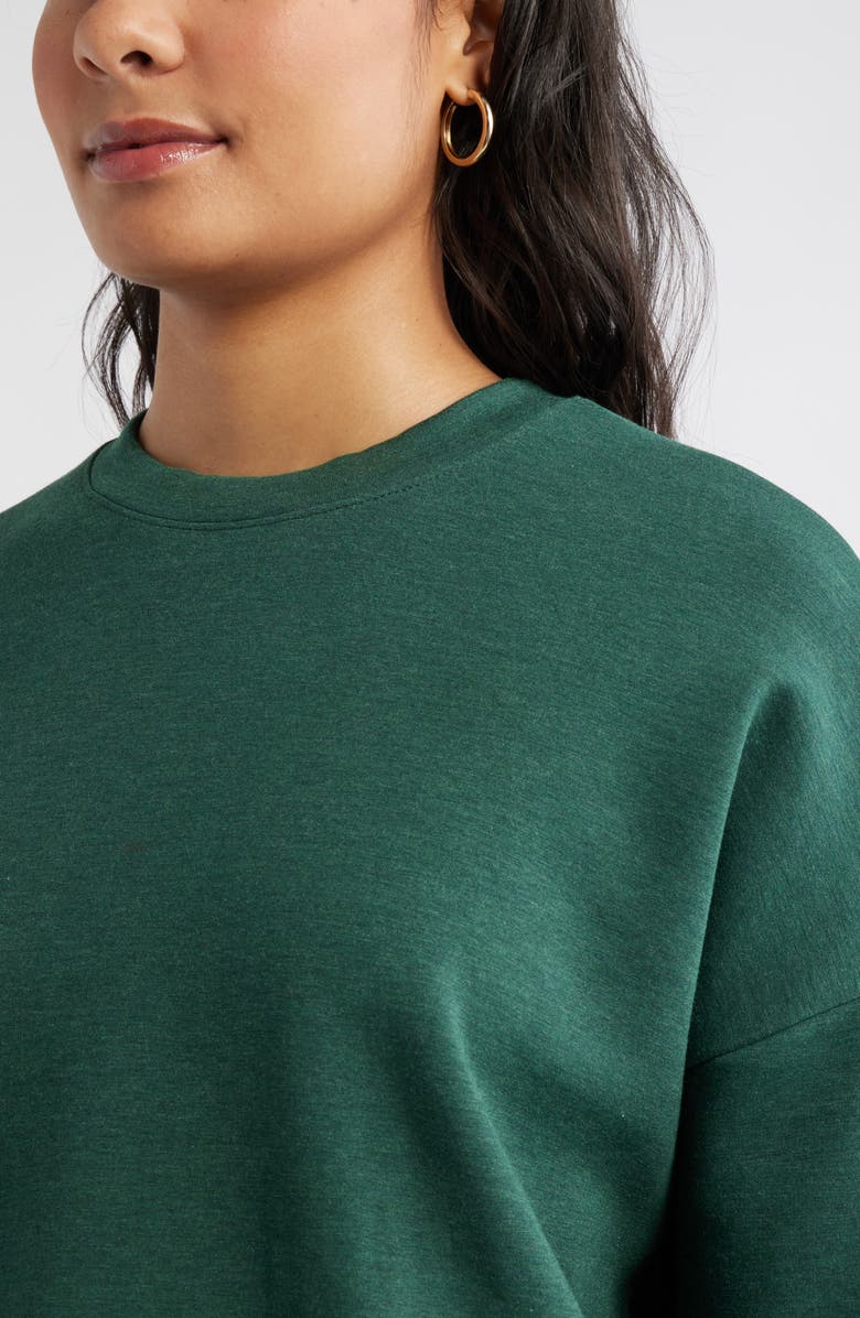 Caslon<sup>®</sup> Soft Touch Sweatshirt, Alternate, color, Green Pinecone