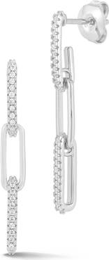 GLAZE JEWELRY Cubic Zirconia Link Drop Earrings