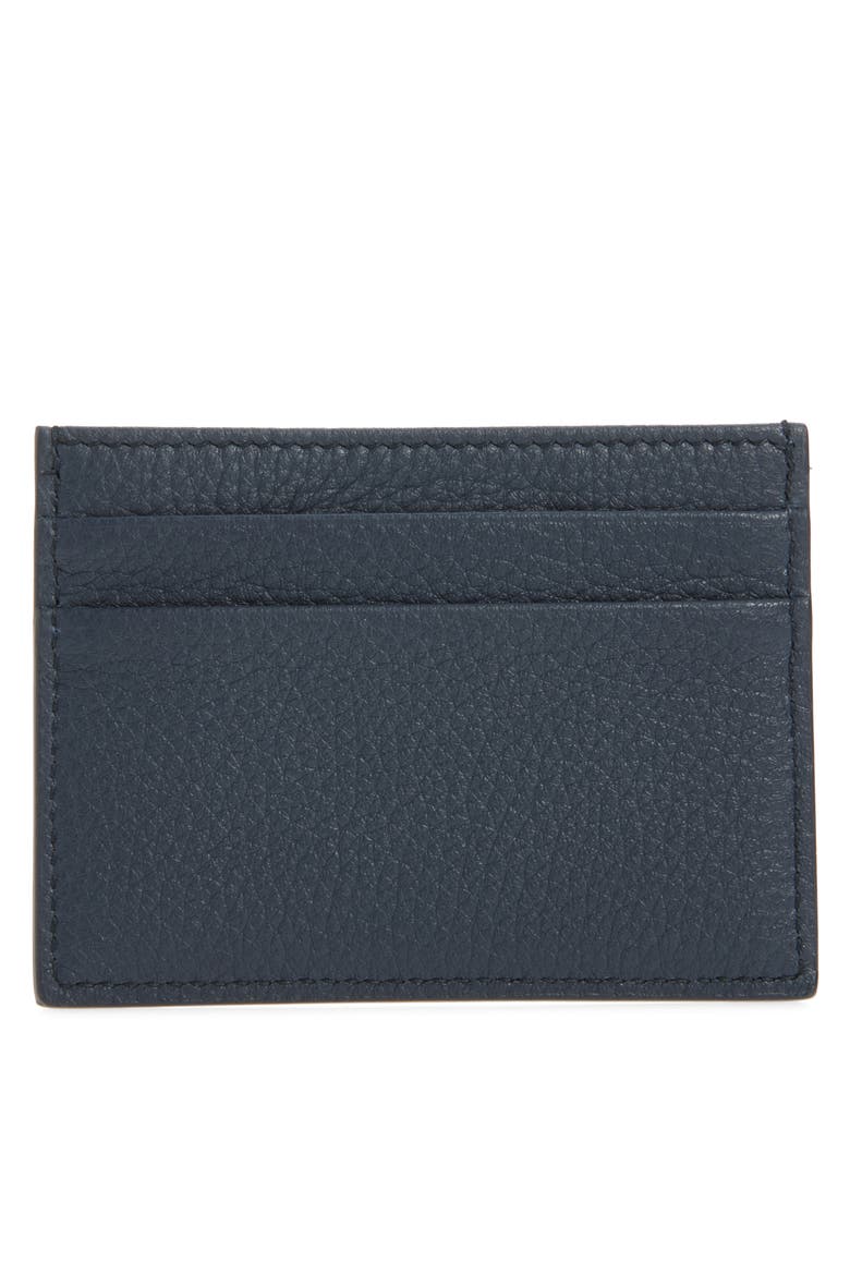 DG Logo Leather Card Case, Alternate, color, 80679 BLU 3