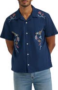 Wrangler Embroidered Camp Shirt