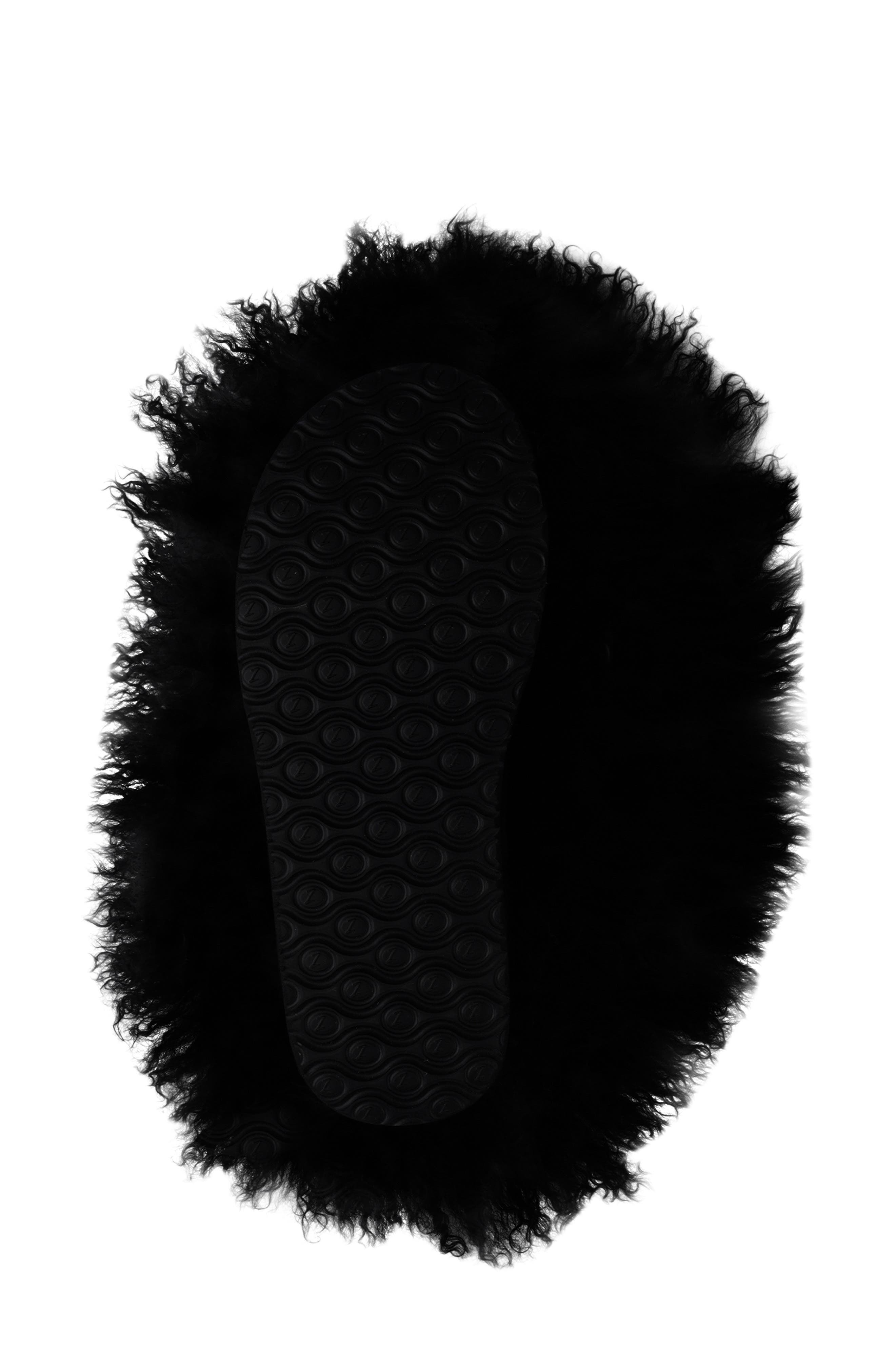 ZIGI Eliza Genuine Shearling Bootie, Alternate, color, Black