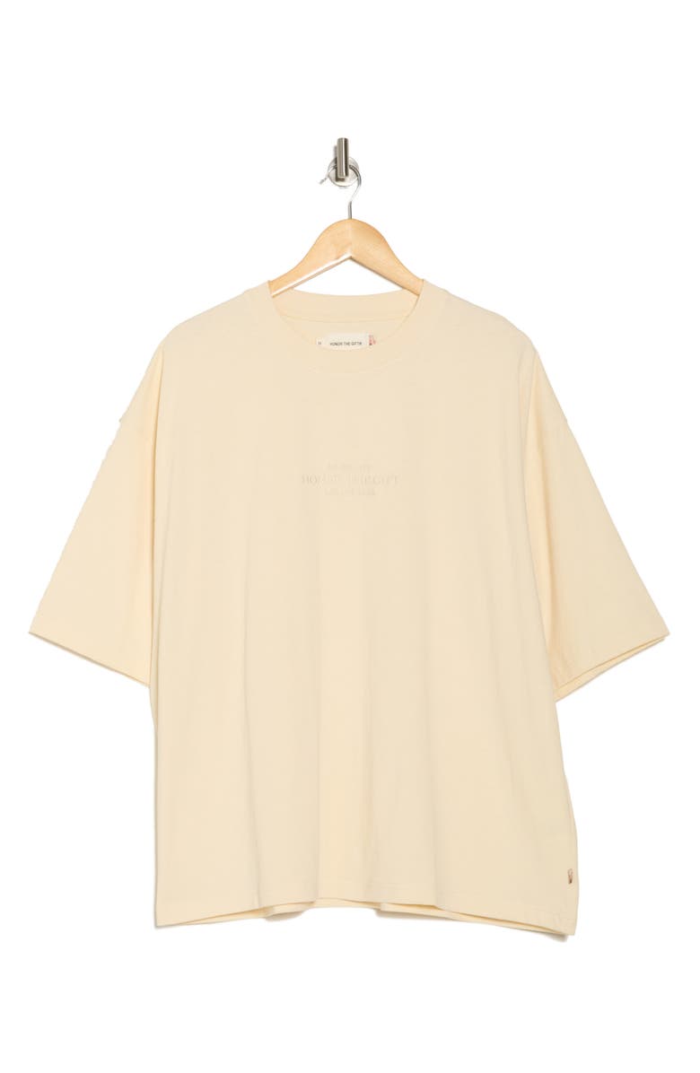 HONOR THE GIFT Embroidery Box Tee, Alternate, color,