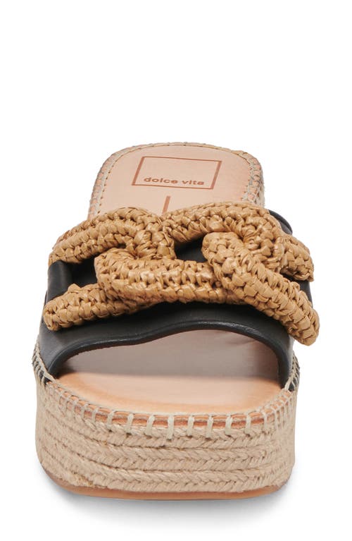 Dolce Vita Narnia Sandals Black Leather In Black Leather